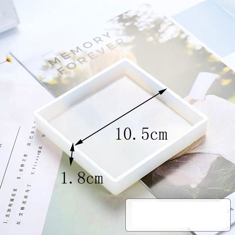 Concrete Molds for Garden ，Square Round Cement Pot Molds Succlent Plant Pot Mould: square base mold