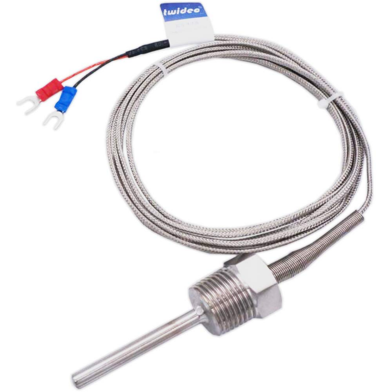 800°C Degree High Temperature Sensor Thread NPT 1/2 Stainless Steel Probe K Type PT100 Thermocouple Tube Temperature Controller