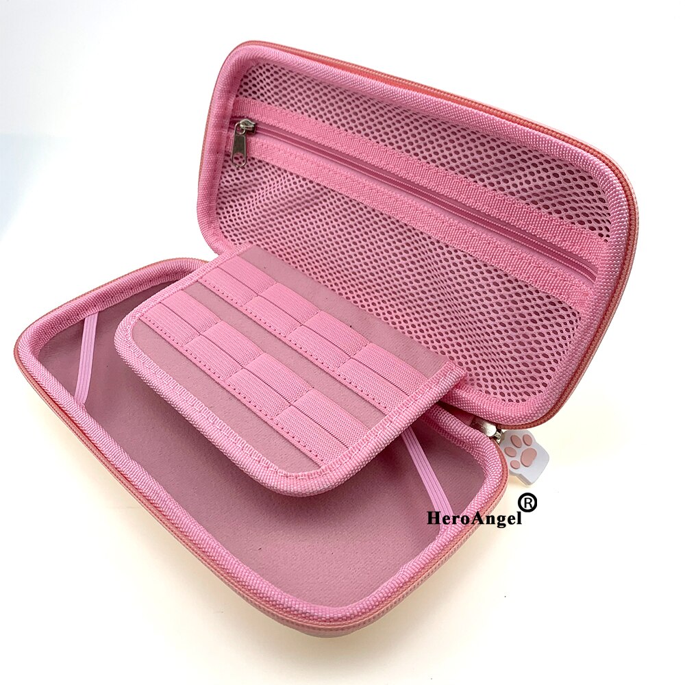Robuste reisetasche für nintendo switch/lite-zubehör, schützende hartschalen-tragetasche für die switch mini-konsole