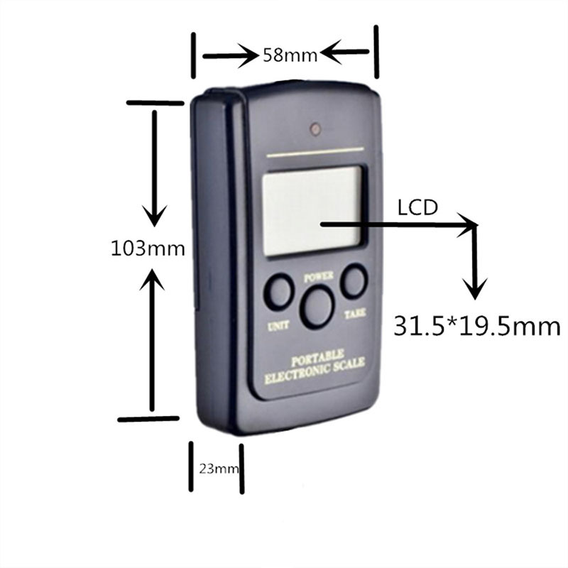 SANBEI 40 kg 10g Digitale Weegschaal Pocket Draagbare LCD Opknoping Bagage Gewicht Weging Haak Schaal Draagbare Weegschalen