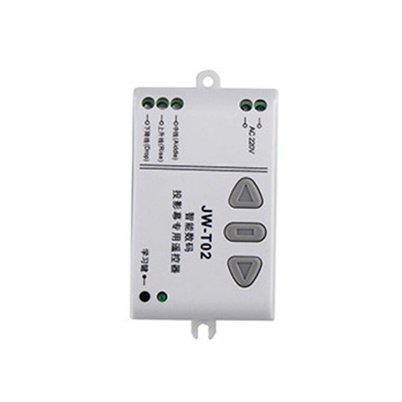 Ac 220 v motor trådløs fjernbetjening switch up down stop rørformet motor controller motor fremadvendt tx rx låst: Brun / 433 mhz