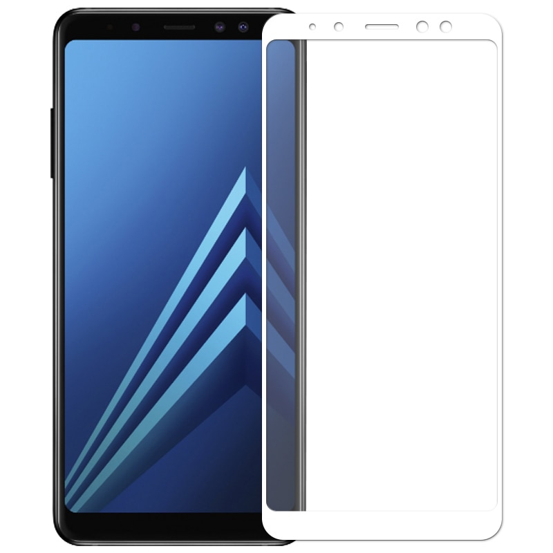 Volle Abdeckung Schutz Glas Auf die Für Samsung Galaxy A6 A8 J4 J6 Plus A7 A9 J2 J7 J8 gehärtetem Glas Screen Protector Film