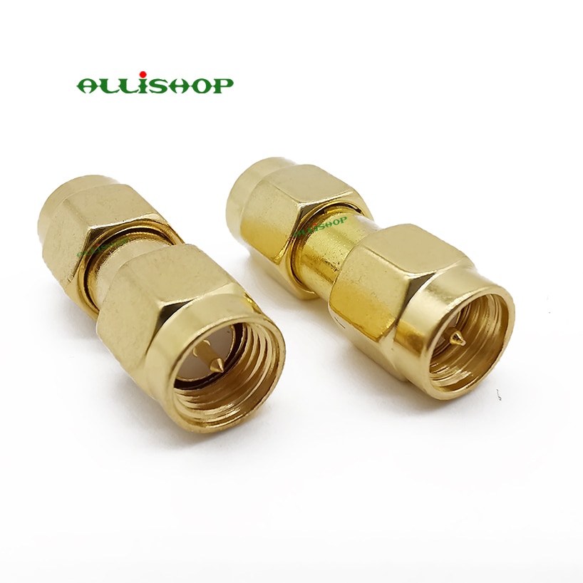 ALLiSHOP 2X SMA Male to SMA Male Plug+ 2X SMA Female to Female Jack RF Adapter Connector coaxial connectors