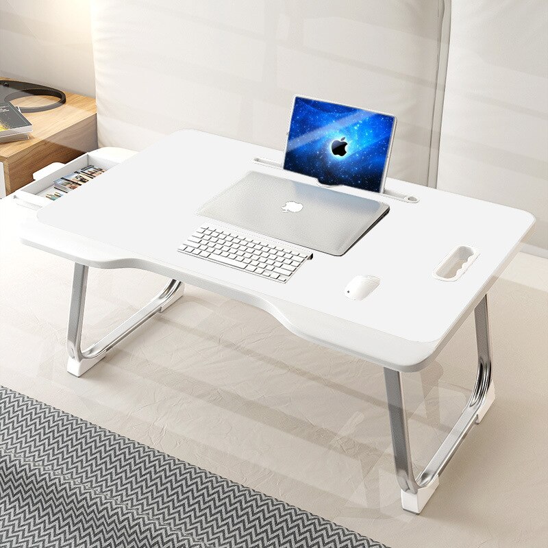 laptop sengebord, sengebrett til å spise, bærbare datamaskiner, skrive, studere og tegne - laptop skrivebord folding laptop standwith bærbar stå: Mørk lilla