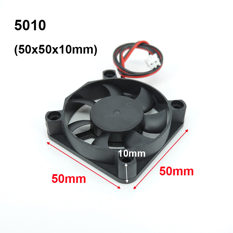 4010 12025 8010 30mm dc 5V 12V 24V ventilador de refrigeración caja de Motor sin escobillas silencioso 40MM 50MM 60MM 70MM 80MM 90MM 120MM para impresión 3D 2PIN