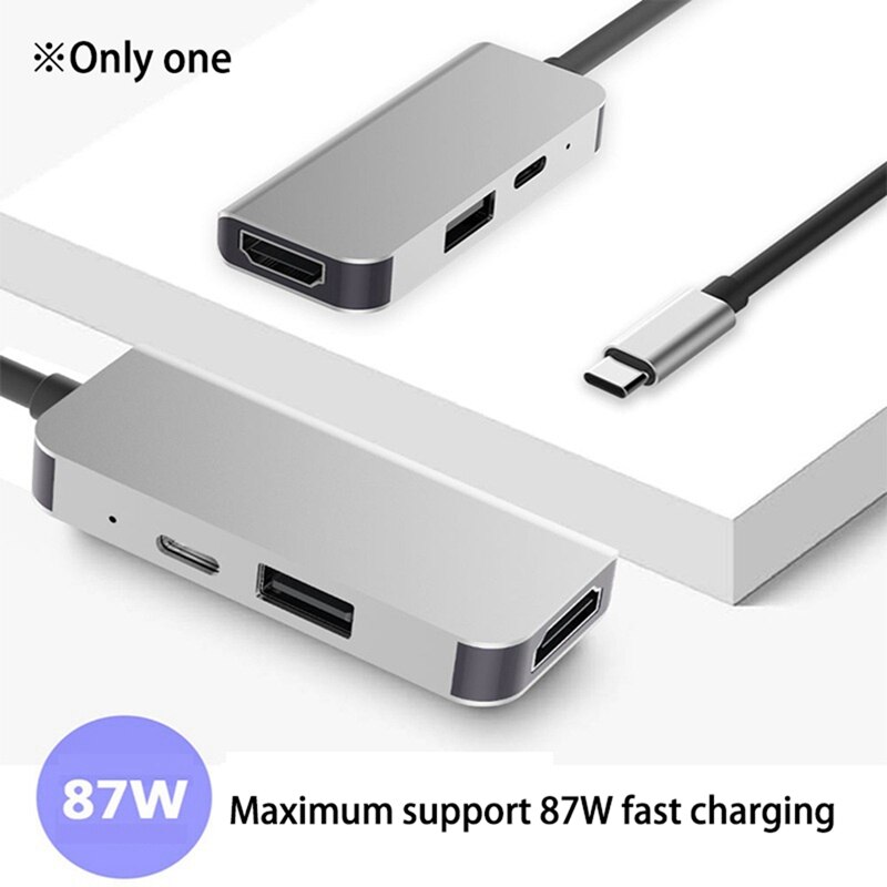 Type-C Hub Multifunctional Expansion Dock Hdmi USB3.0 HD Converter USB-C Hub with PD