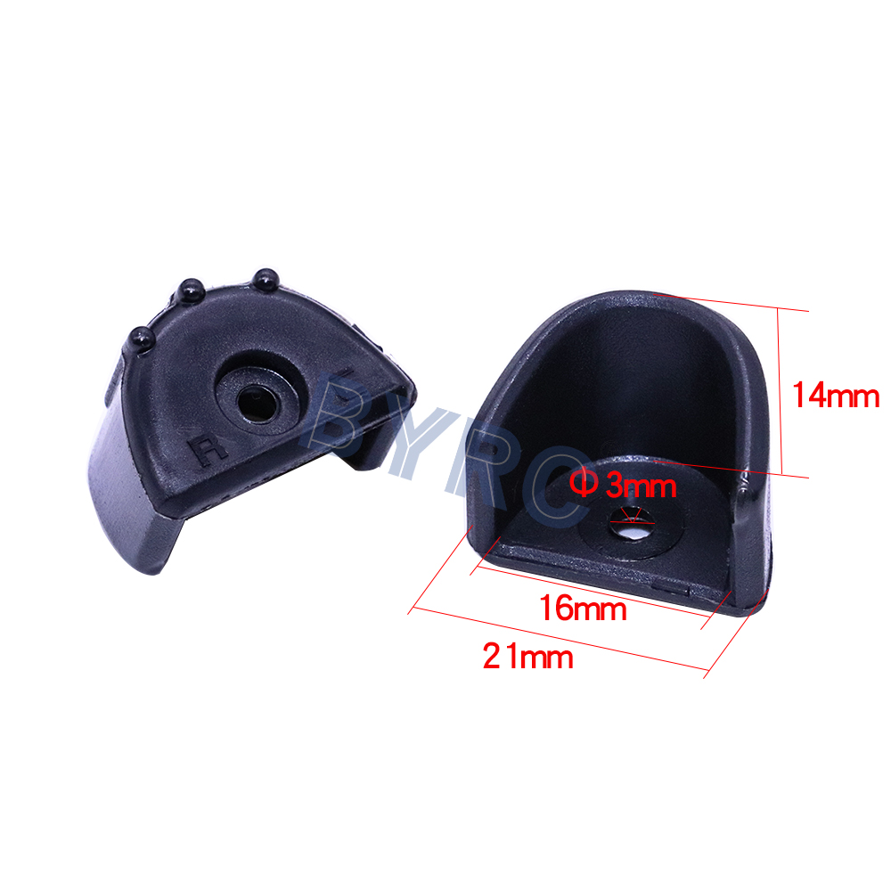 2 uds amortiguador y cubierta protectora de marco hidráulico tapa de absorción de impacto para 1:8 1:10 piezas de coche RC Trx HSP HPI