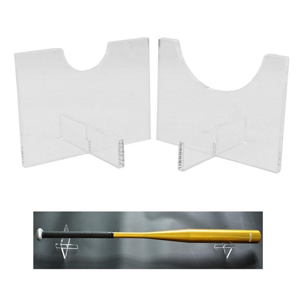 Clear Baseball Bat Display Holder Mount Rack Stand Desk Top Tabletop Bat Display Holder Acrylic Clear Stand