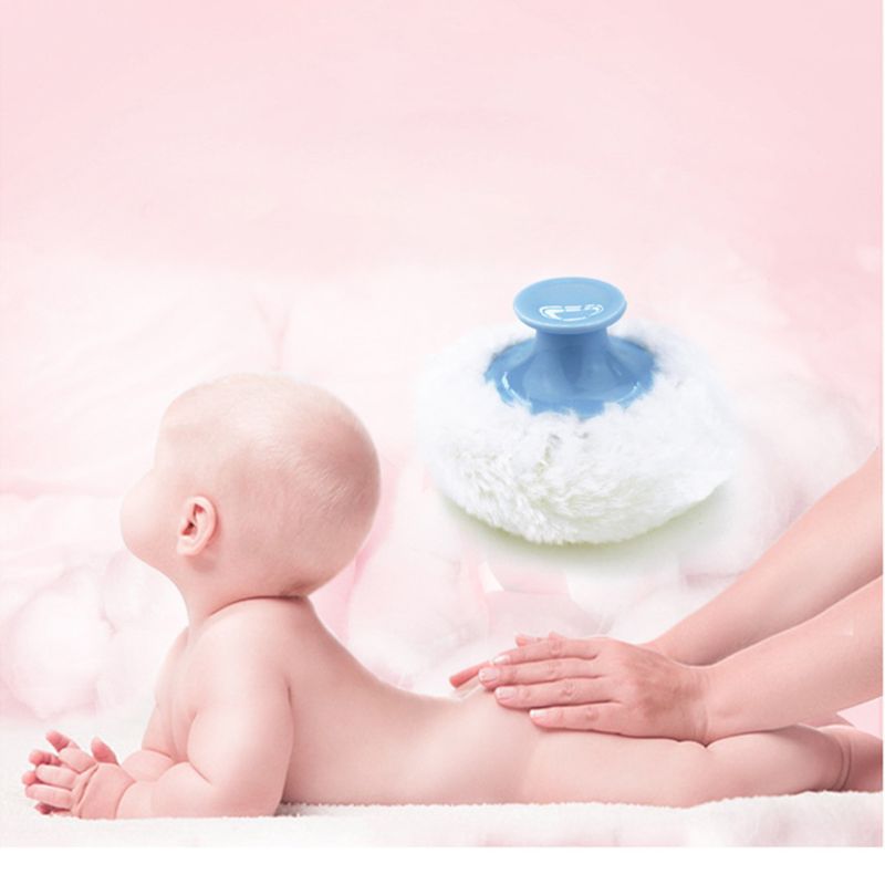 1 Set Portable Baby Soft Body Talcum Powder Puff Sponge + Box Case Container Useful Supplies