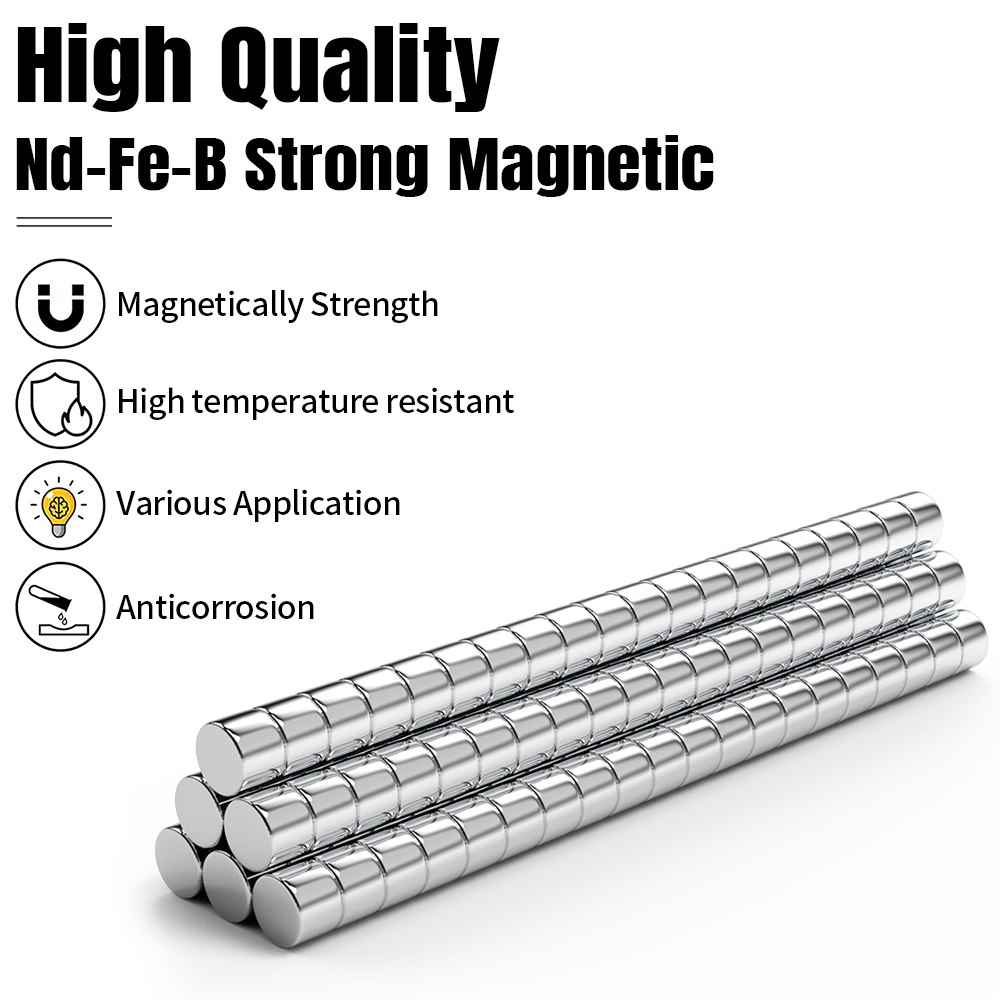 5~500Pcs Strong Round Magnet 5x4mm for Fridge DIY Projects Science & Office Use Refrigerator Magnets 5*4