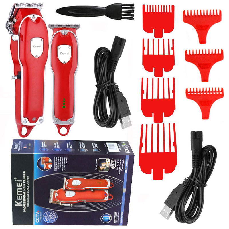 barber shop Combo Kits Electric Hair Clipper For Men Hair Trimmer Beard Edging Hair Cutting Machine Rechargeable: 3911 with box