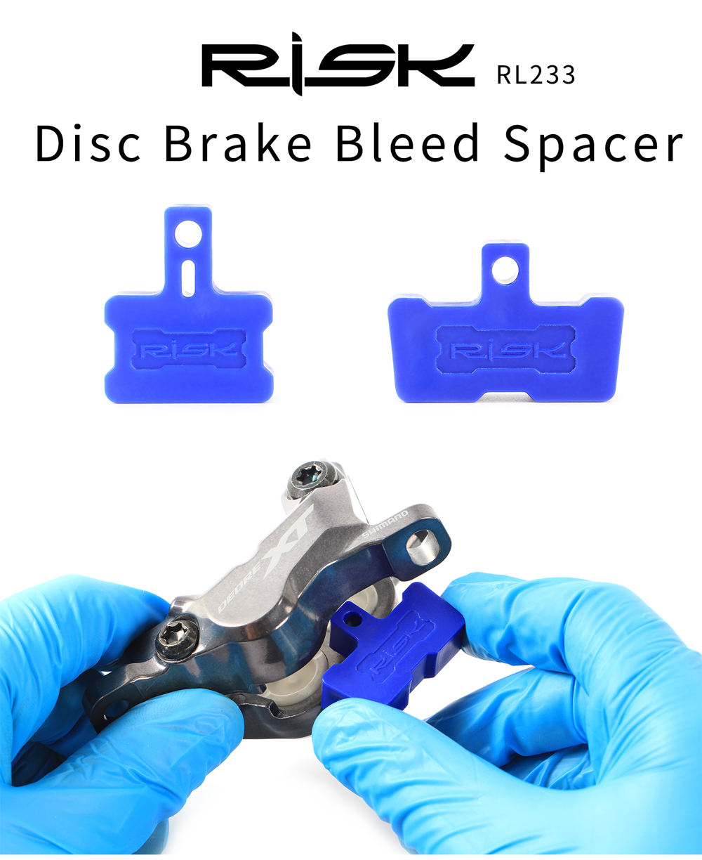 RISK Bike Hydraulic Disc Brake Bleed Spacer Piston Retainer Brake Caliper Pad Spacer Washer Insert Tool Spreader RL233