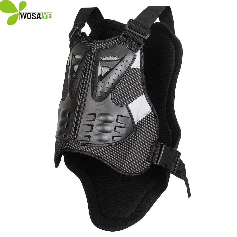 Wosawe sports snowboard jakker mænd uden ærmer moto cykling windbreaker rygstøtte beskytter beskyttelsesudstyr skitøj dragt