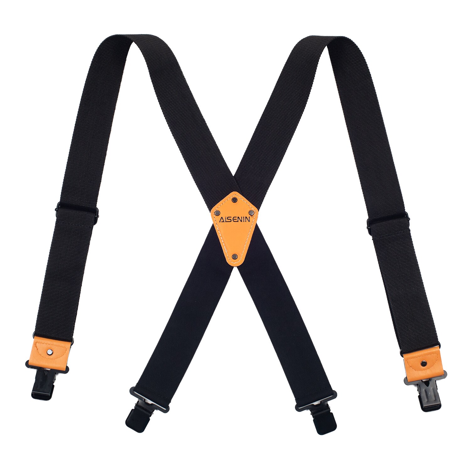 Tooling Suspender Mens Adjustable Four Clip-On X- Back Heavy Duty Braces Tool Suspenders Men Relieve Waist Weight Bretels Mannen