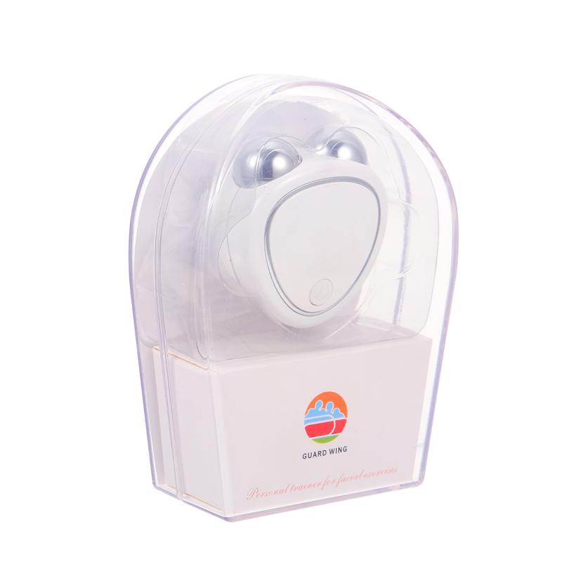 1 Set Microcourant Dispositif de Massage Du Visage À Usage Domestique Instrument de Beauté De Peau De Levage de Visage Mince USB Double Rouleau Instrument de Massage