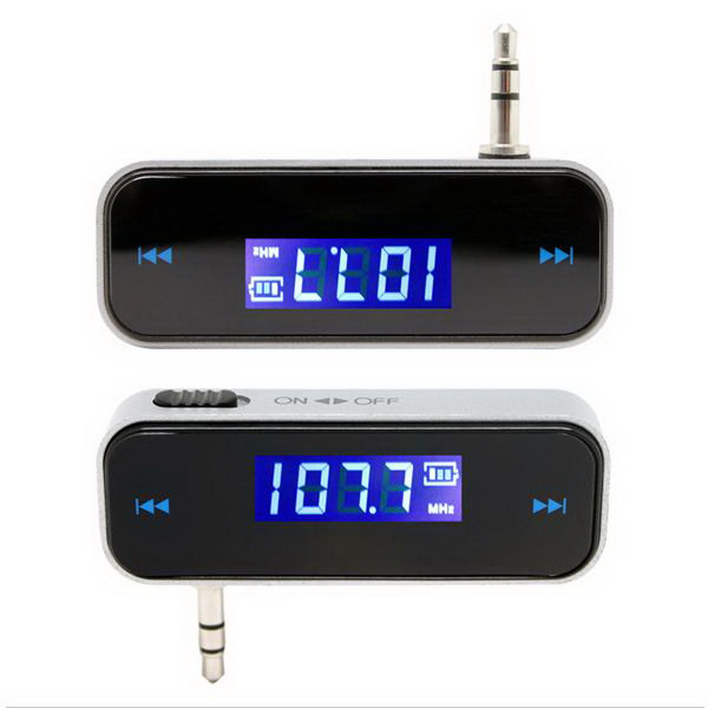 Mini 3.5mm FM Transmitter Wireless LCD Display FM Transmitter Modulator Wireless In-car Music Audio For Mobile Phones Car Kit