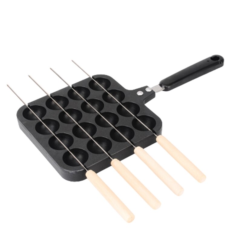 16 hål aluminiumlegering takoyaki pan takoyaki maker chibi maruko maskin bakformar form mögel pan bläckfisk bakmaskin