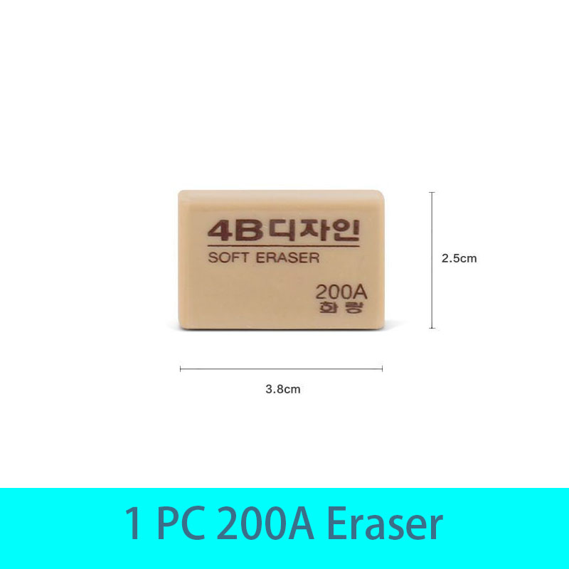 50A/100A/200A Pencils Eraser Korea Writing Drawing Eraser Rubber Art Drawing Stationery for Office School Office School Supplies: green
