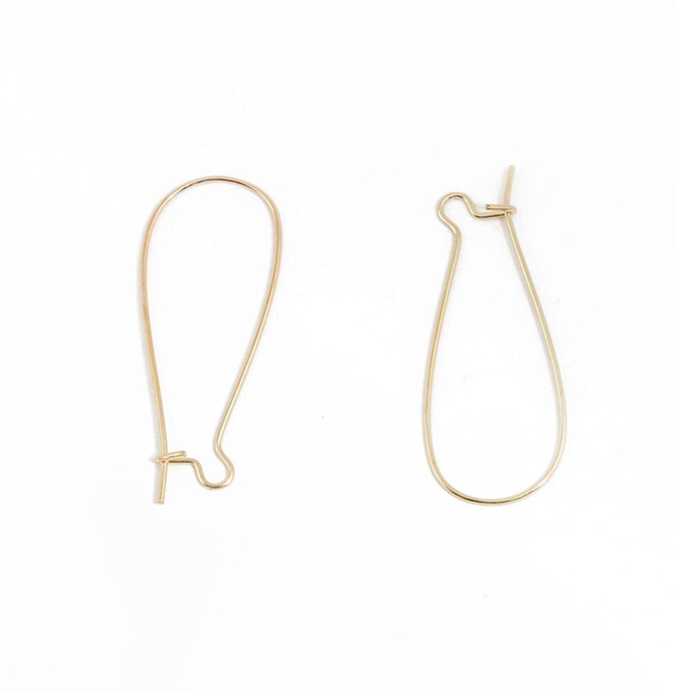 100 pz/lotto 9x1 8mm/11x2 5mm/16x38 millimetri di Bronzo/Oro/Argento Placcato orecchino ganci Dell&#39;orecchino Fili Dell&#39;orecchio di Risultati Dei Monili di DIY Che Fanno: KC Gold / 9x18mm