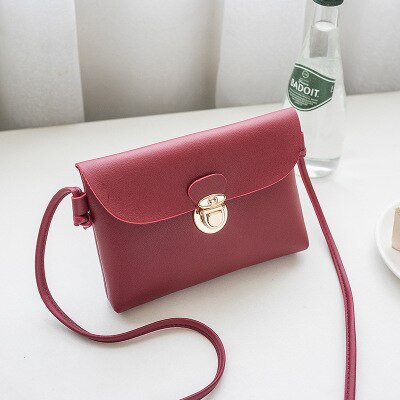 Supper Mini Shoulder Bag Teenage Girls Small Crossbody Messenger Bag Women Mobile Phone Sling Bag For Little Kids: red