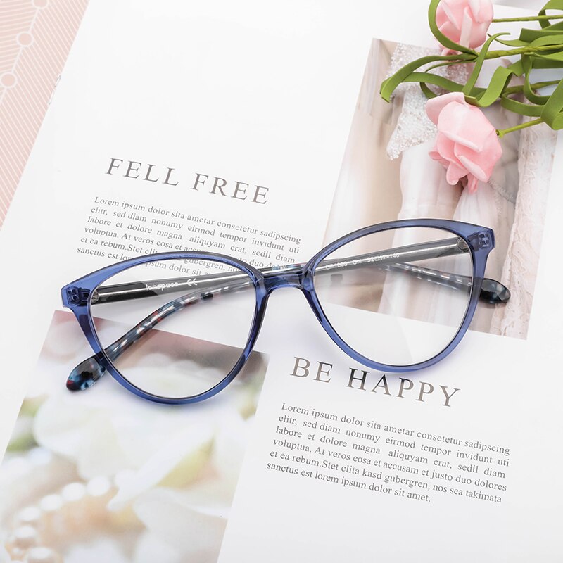 Cat Eye Glasses Frame Women Prescription Glasses Blue Light Glasses TR90 Optical Glasses Myopia Eyewear Computer glasses Women