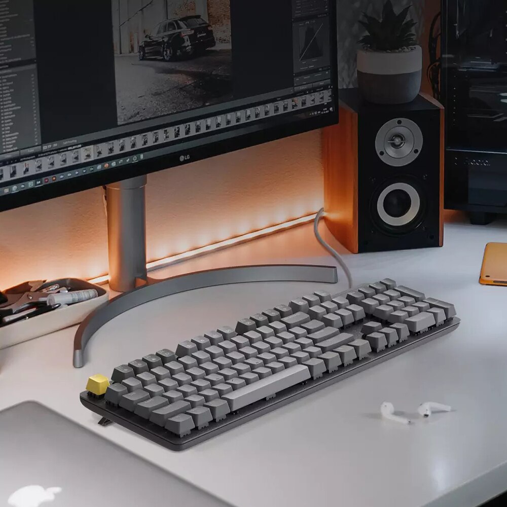 MIIIW G06 Mechanical Keyboard Gaming Keyboard Backlit 104 Key Kailh Red Switch /Blue Switch USB Wired Keyboard Mouse Set