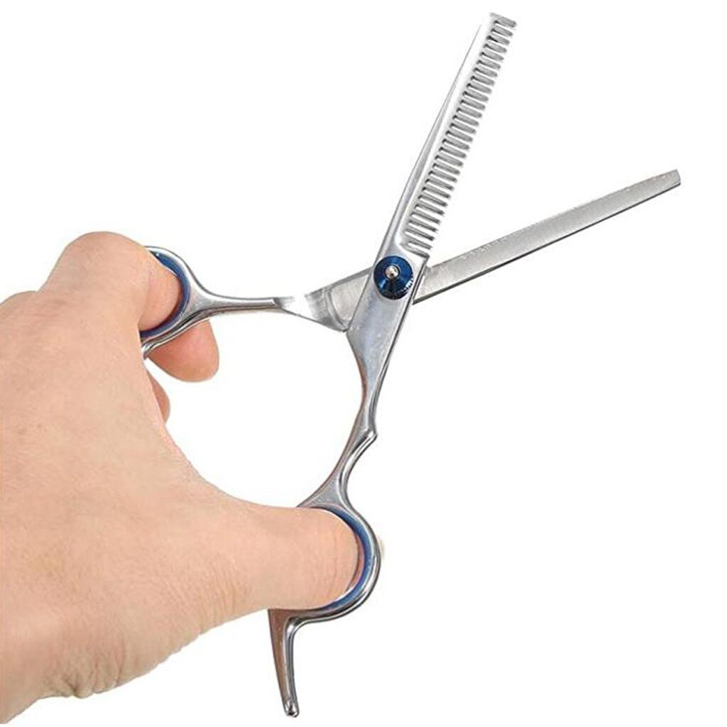 4 #5 Pcs Huisdier Schaar Set Roestvrij Staal Dunner Shear Grooming Kam Gebogen Scharen Kat Hond Snijden Dunner Voor groomer