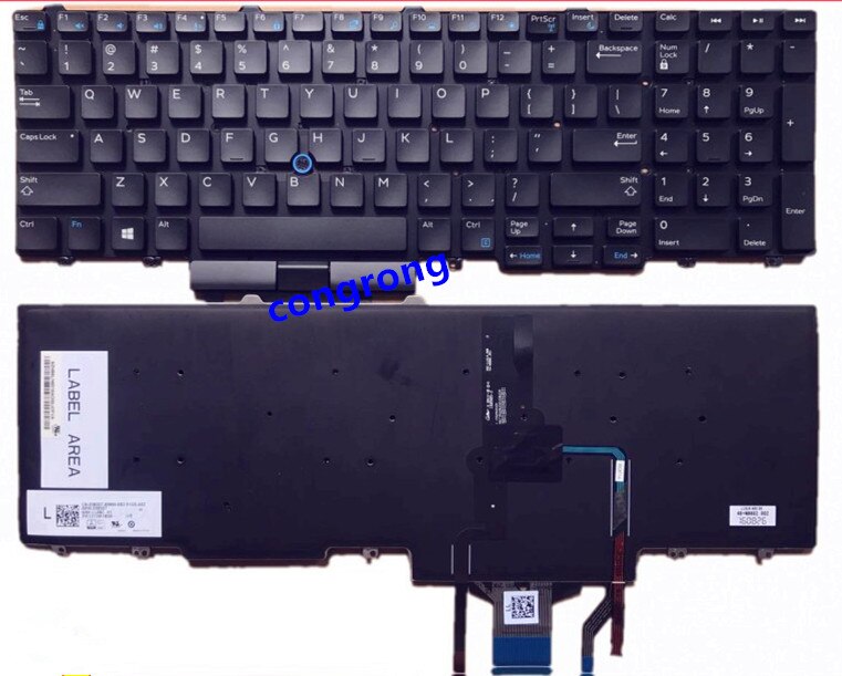 Ons Toetsenbord Voor Dell Precision E5550 E5570 E6540 3510 M3510 7510 M7510 Toetsenbord Met Achtergrondverlichting Engels MP-13P53USJ698