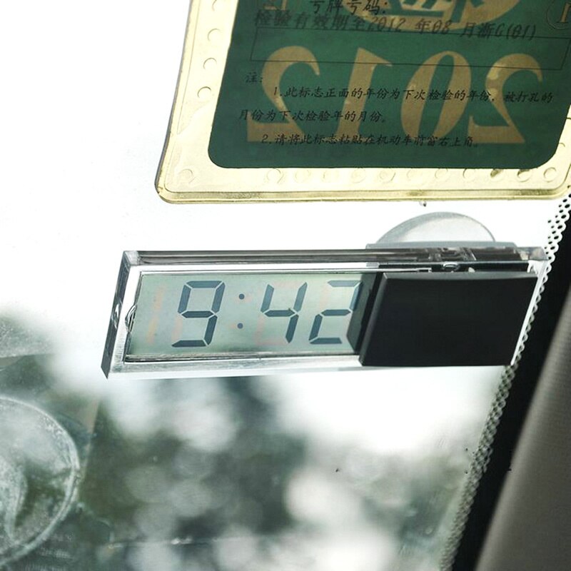 Auto Digitale Klok Thermometer Auto Digitale Klok Auto Accessoires Auto Styling Auto Window Thermometer Celsius Fahrenheit