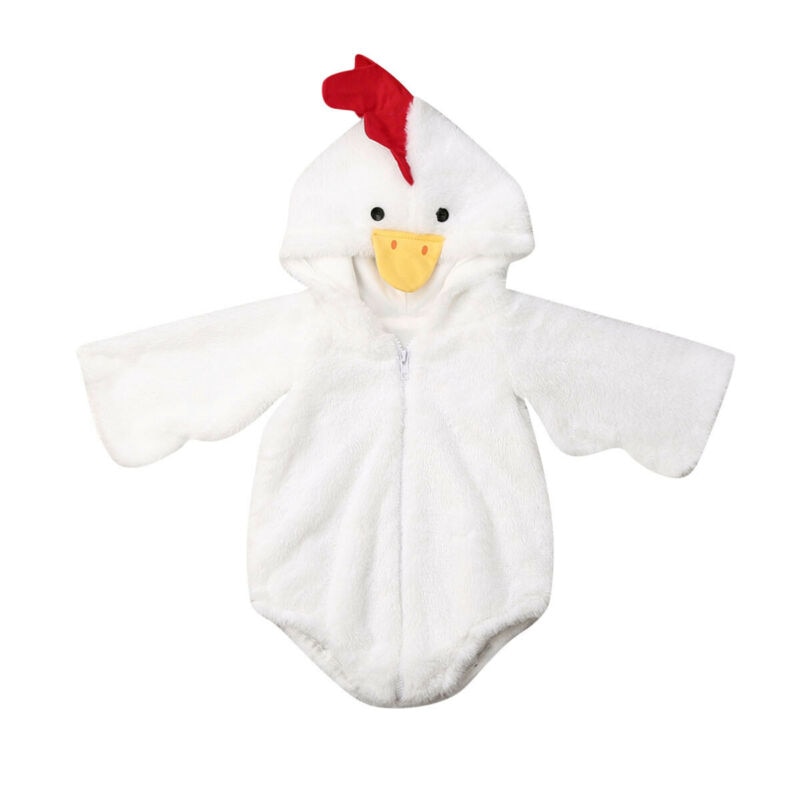 Appena nato Del bambino Delle Ragazze Dei Ragazzi corpo E Pagliaccetti A Maniche Lunghe con Cappuccio sfocato Pulcino Pagliaccetto Della Tuta vestito Cosplay costume