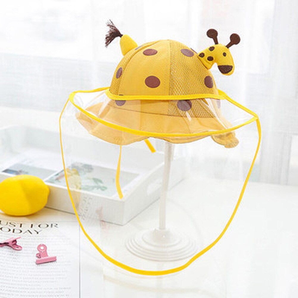 Spot Kids Baby Sun Hat UV Sun Protection Hats Breathable Summer Hat with Transparent Face Cover Hogard