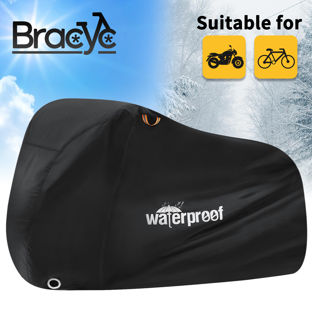 Housse de vélo imperméable, couverture de neige et de pluie, 255x125cm, protection UV pour vélo, anti-poussière, 210T, vtt, moto de montagne, toutes saisons