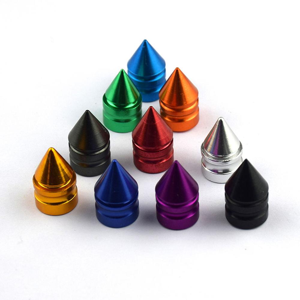 4 Pcs Bolt-em Alumínio Da Haste Da Válvula Do Pneu de Carro Caps Pico Theftproof Válvulas de Pneus de Tampas Das Válvulas de Roda Da Bicicleta Da Motocicleta pneus Haste Cap Air