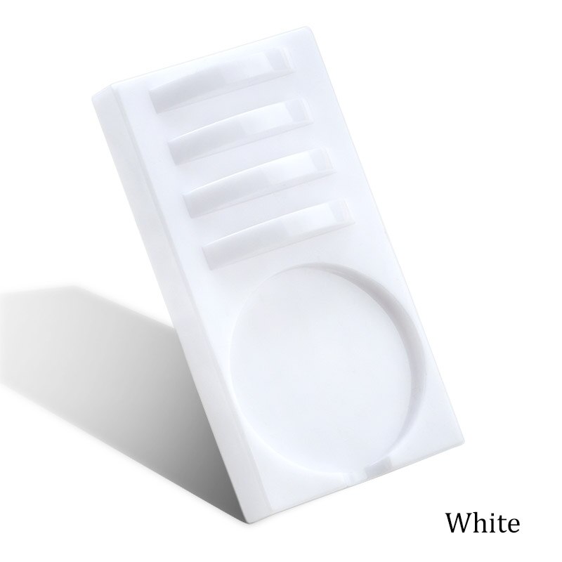 1Pcs 2in1 Valse Wimpers Stand Pad Lijm Pallet Lash Holder Pad Individuele Acryl Wimper Extension Essentiële Tool: White