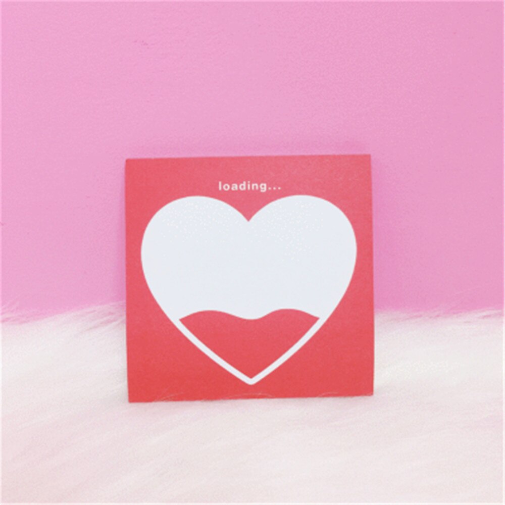 50Sheets Leuke Roze Serie Sticky Notes Kawaii Memo Pad Scrapbooking Planner Stickers Papier Bladwijzers Koreaanse Briefpapier: E