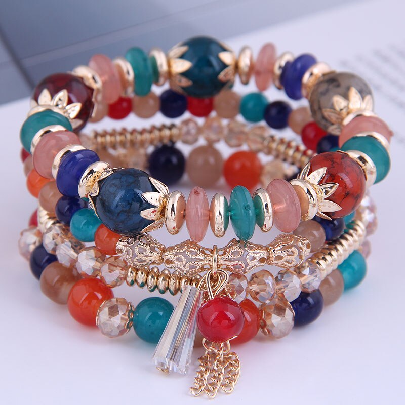 3 Pulseras Tobilleras Bohemias Para Mujer - Multicapa, Con Cuentas De Tortuga Y Estrella De Mar, Ajustables, Para Playa O Diario