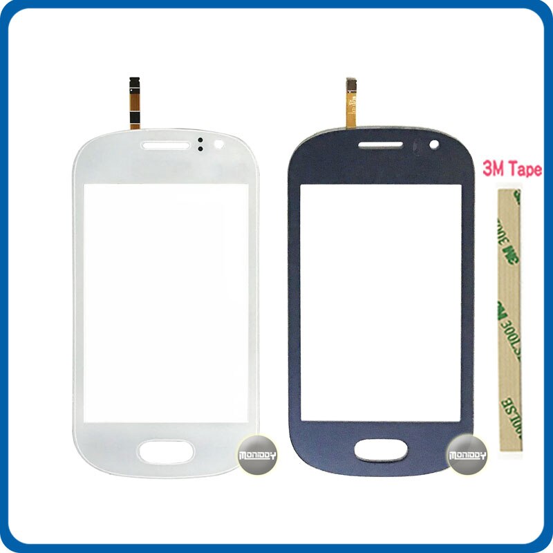 3.5 "Voor Samsung Galaxy Fame S6810 S6812 Touch Screen Digitizer Sensor Outer Glas Lens Panel Blauw Wit