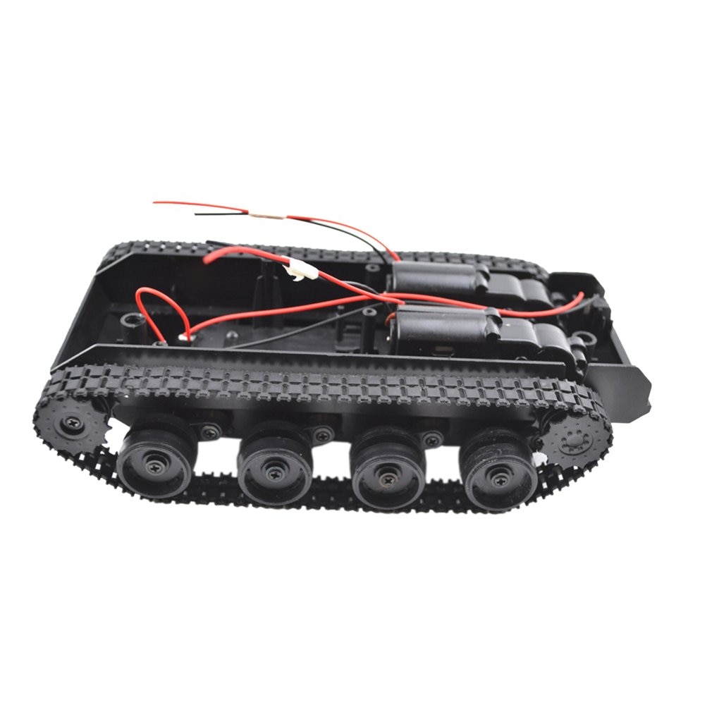 Light-Duty Shock-Absorberende Tank Rubber Crawler Car Chassis Kit Rupsvoertuig Rc Tank Smart Robot Diy Robot speelgoed