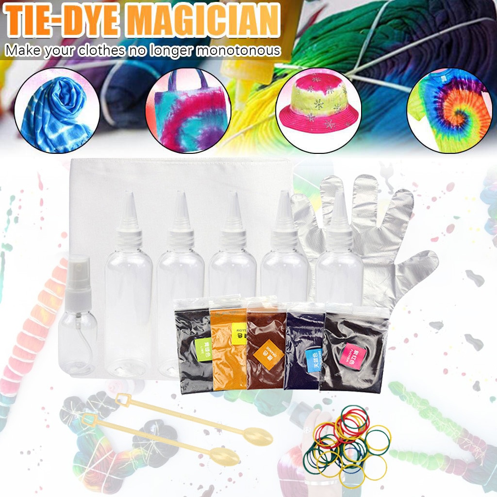 Tie-dye Set Boxed Family Clothing Handmade Diy Set Beginner Drawing Paper Supplies