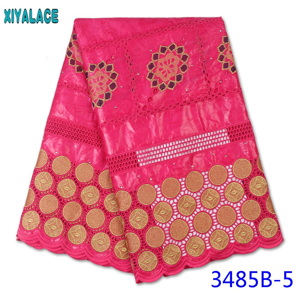 African Bazin Riche Getzner Dry Lace Stones Basin Fabric Senegal Bazin Brode with Stones for Women KS3485B: Picture 5