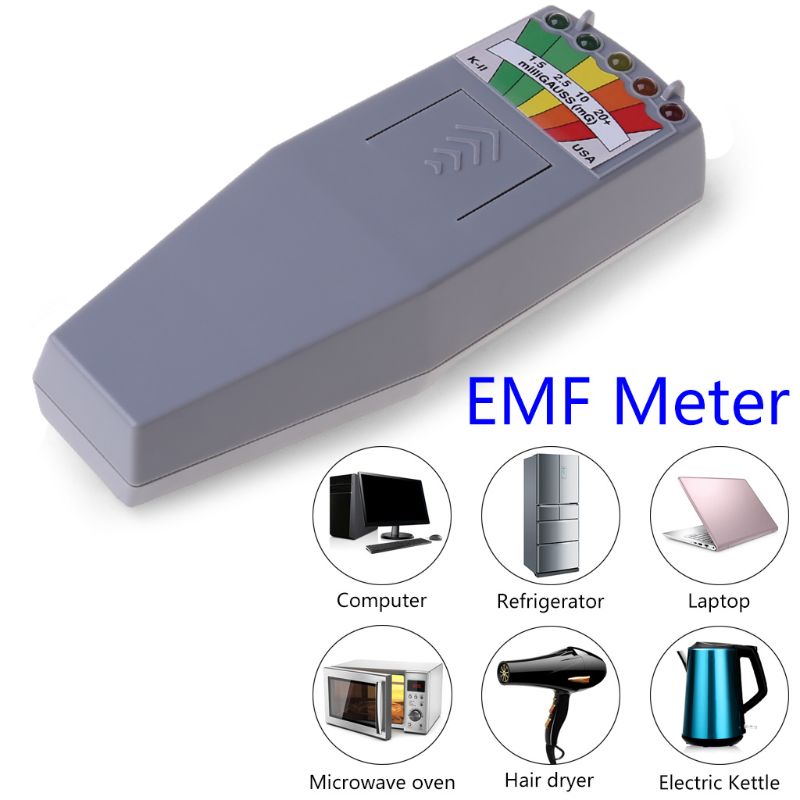 EMF Meter Electromagnetic Field Radiation Detector Portable Digital LCD Tester
