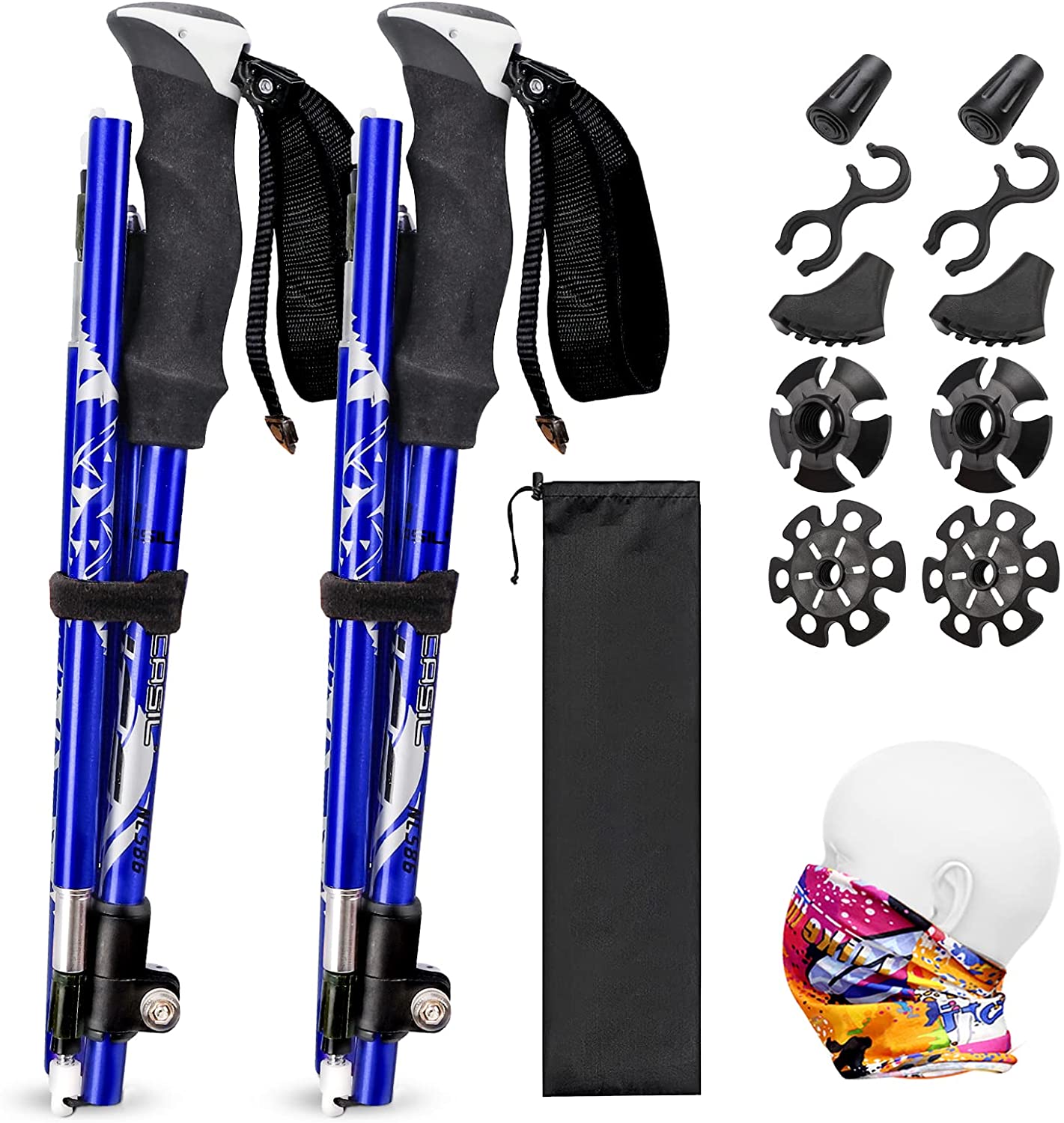 Puntali In Gomma Per Bastoni Da Trekking E Nordic Walking – Kit Di Ricambio Con 16 Pezzi, Antiscivolo, Universali