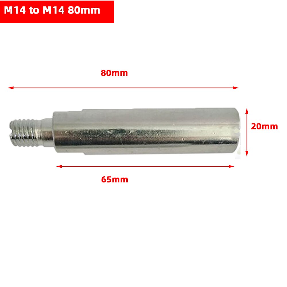 1PCS M14 M10 thread adapter Extension rod 50mm-100mm angle grinder extension rod for polishing pad grinding connection