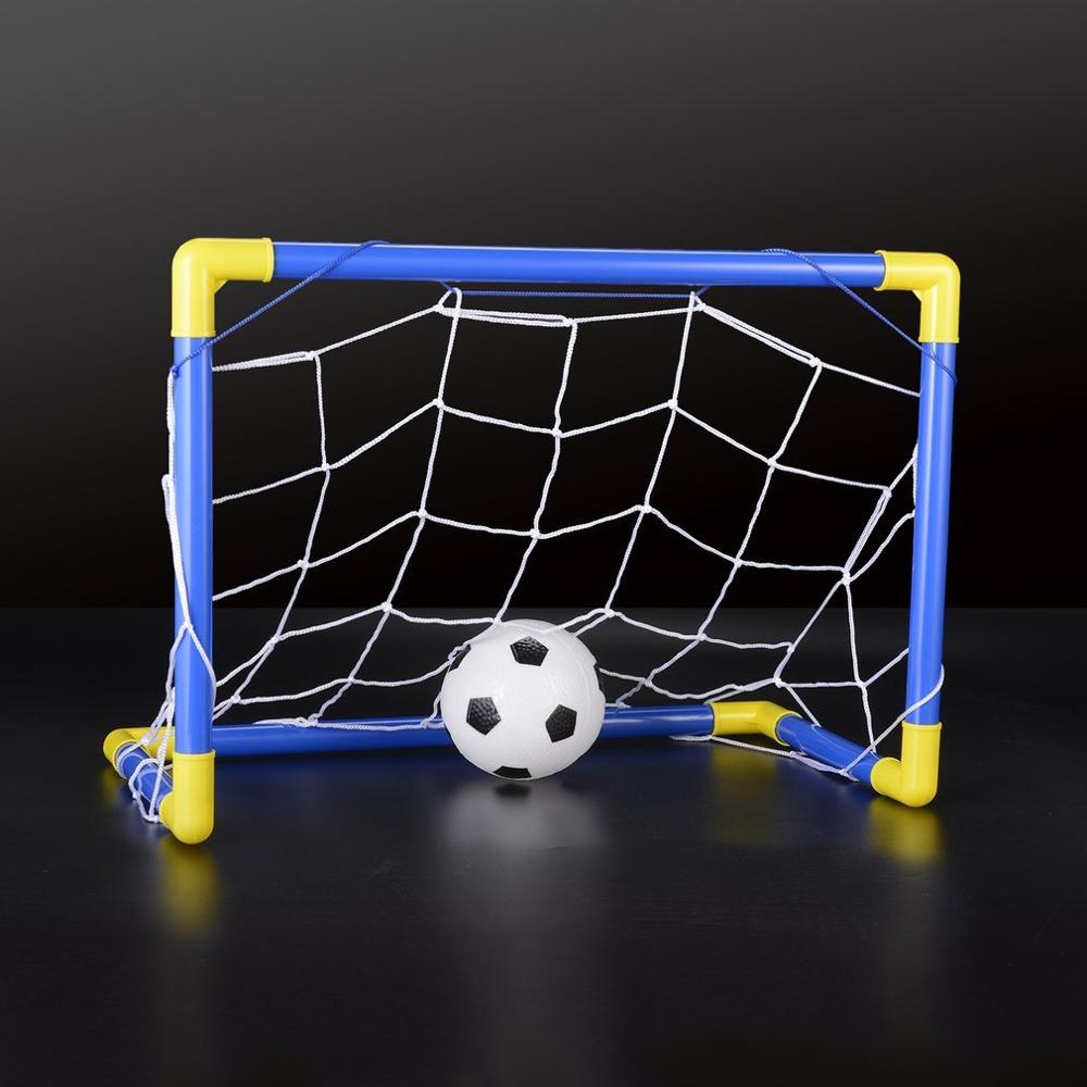 Opvouwbare mini voetbal voetbal doelpaal netset met pomp kinderen sport binnen buiten speelgoed kind verjaardag plastic