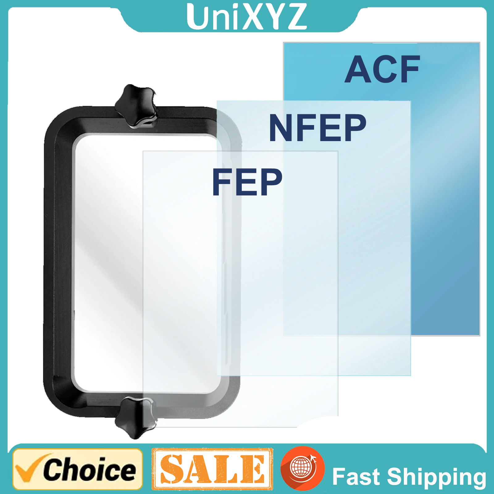 Film de libération FEP FPA nFEP ACF pour Elegoo Saturn Grain 2 3 4 Ultra Anycubic Photon M5 M7 Max Pro Mono Creality Halot Mage S, 2 pièces