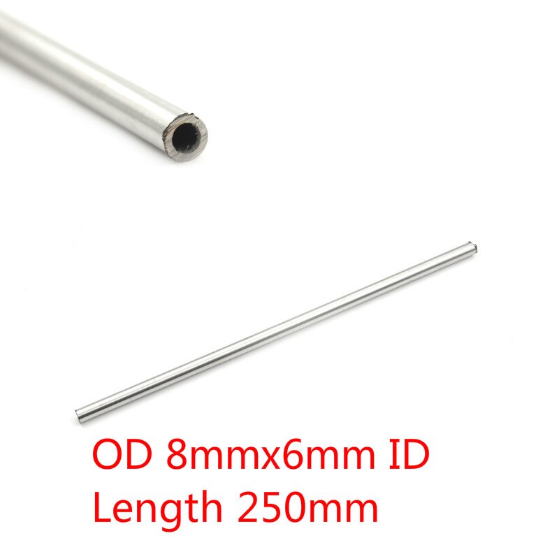250mm 304 Seamless Stainless Steel Capillary Tube 8mm 6mm / 4mm 3mm / 6mm 4mm / 4mm: 8x6mm