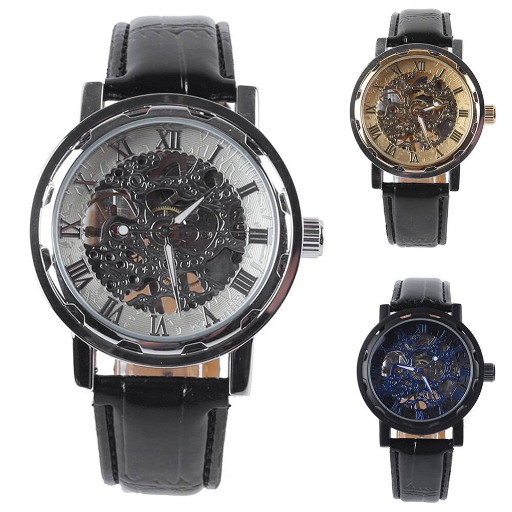 Skeleton Horloges Mechanische Automatische Horloge Mannen Sport Klok Casual Business Polshorloge Relojes Hombre