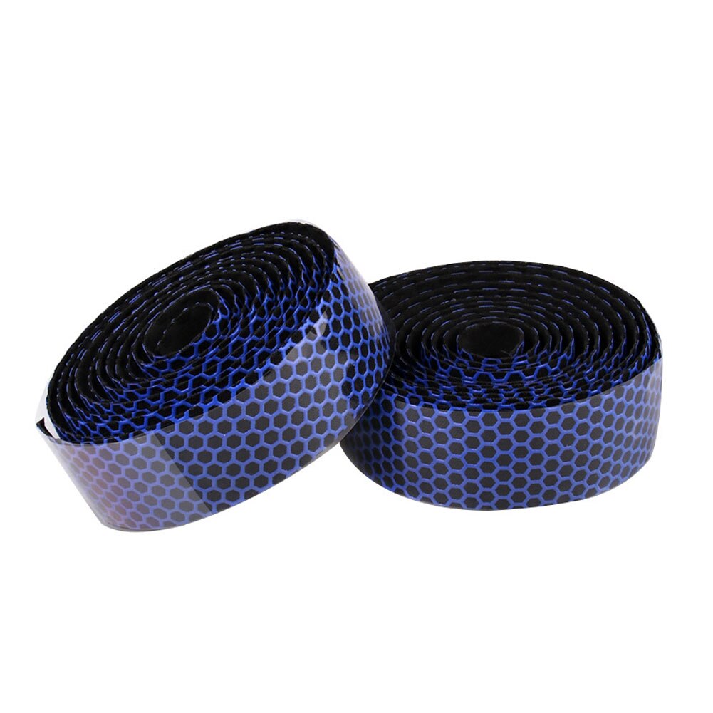 Fiets stuurlint 6.6ft fiets race stuur grip riem spons antislip mountainbike bandage fietsaccessoires roze blauw paars: Blauw