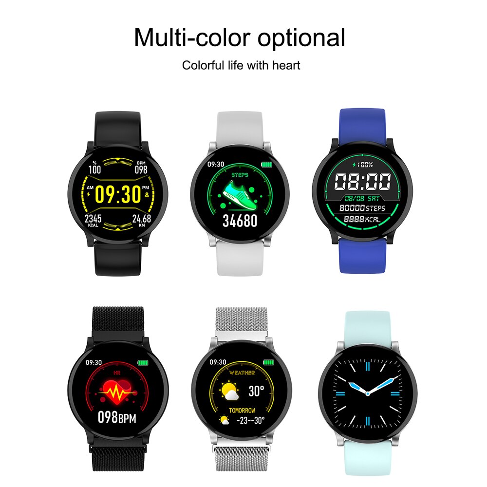 LEMFO Smart Uhr Full Touch 1,3 zoll Bildschirm Wasserdichte IP67 Smartwatch Männer und Frauen Herz Rate Monitor Blutdruck Uhr