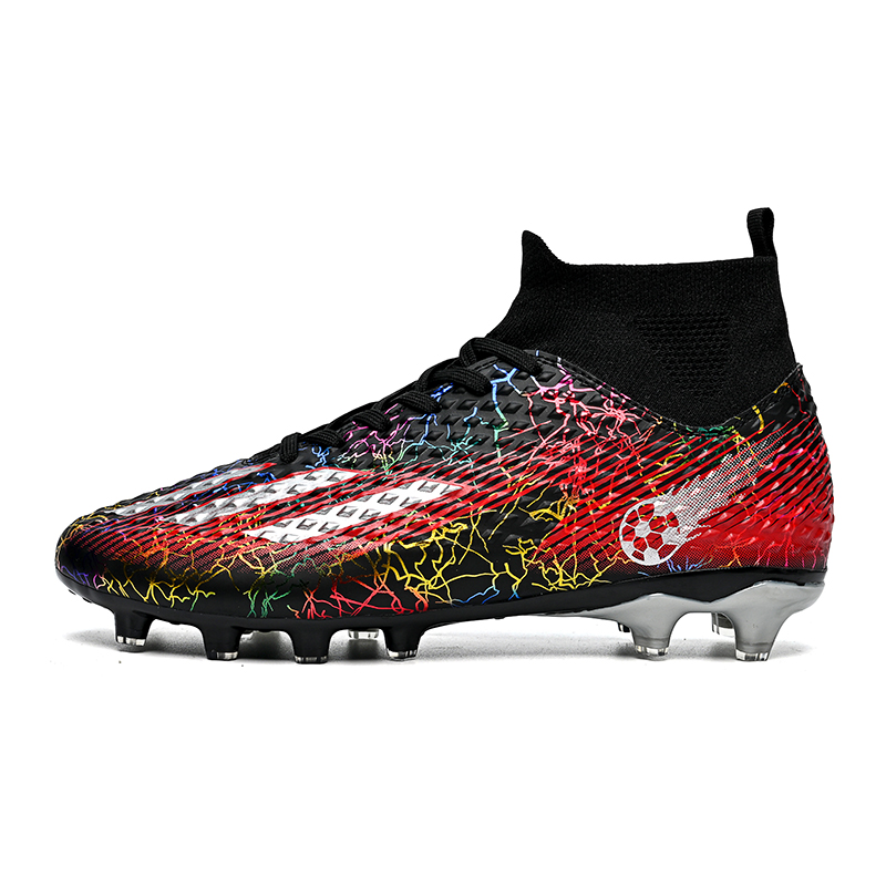 Outdoor football shoes, men's training sports shoes, sports shoes, fast original sports shoes, anti slip shoes, football boots: Red / 39